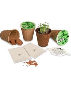 Gärtnern & Genieße Kräutertöpfchen - DIY Pflanzset - inkl. Werbedruck