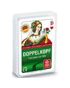 Kartenspiel Doppelkopf französisches Bild, im Kunststoffetui  - inkl. Druck
