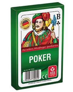 Kartenspiel Poker BlackJack, 55 Blatt, in Faltschachtel - inkl. Druck