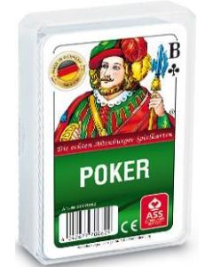 Kartenspiel Poker BlackJack, 55 Blatt, im Kunststoffetui - inkl. Druck
