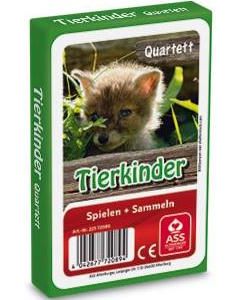 Kartenspiel Quartett Sonderquartett - Tierkinder, 33 Blatt, in Faltschachtel - inkl. Druck