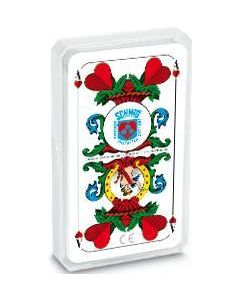 Kartenspiel Schafkopf Tarock, bayerisches Bild F.X. Schmid, im Kunststoffetui - inkl. Druck