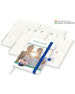 Wochenkalender Match-Hybrid green+blue, DIN A5, natura