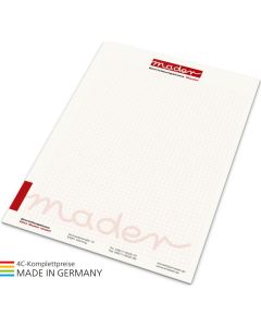 Schreibblock green+blue, DIN A4, 25 Blatt