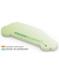 Haftnotizen in Sonderform 125 x 72 mm green+blue