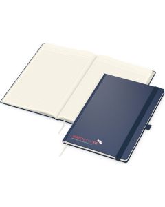 Notizbuch Vision-Book Creme Express A4/A5, 192 Seiten, kariert - inkl. Druck