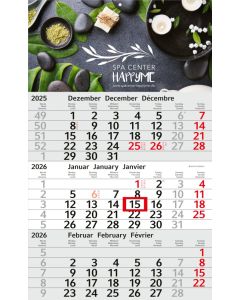 3-Monatskalender Budget 3 Express (Einblatt) 300 x 350 mm - inkl. Druck