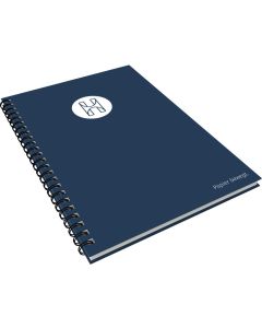 Schreibblock DIN A4/A5 mit Hardcover Ring Wire, 75 Blatt, inkl. Druck