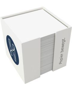 Zettelbox Trendy 10 x 10 x 10 cm, inkl. Druck