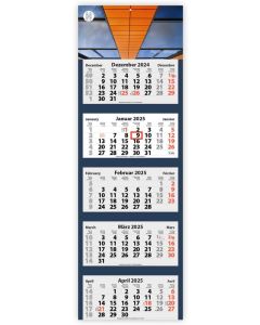 5-Monats Faltkalender Quintus-Light Plus, inkl. Druck