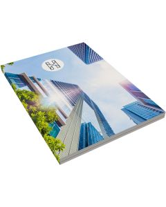 Schreibblock Green DIN A5 mit Softcover, 50 Blatt, inkl. Druck