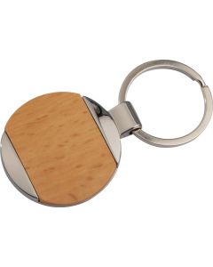 Metall-Holz-Schlüsselanhänger Langhaus