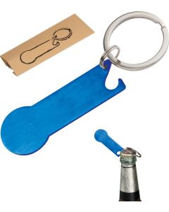 Schlüsselanhänger mit Einkaufschip Stickit