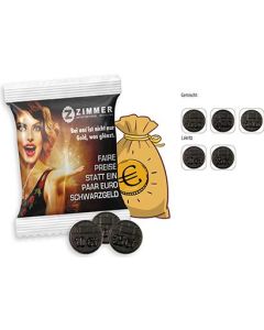 Lakritz Münzen Werbetüte