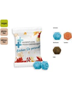 Hustenbonbon Duopack Werbetüte