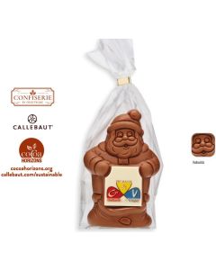 Schoko Weihnachtsmann mit Schokoschild