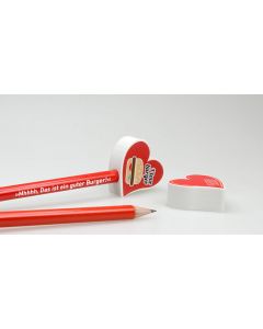 Aufsteck Radiergummi für Bleistifte, Herz