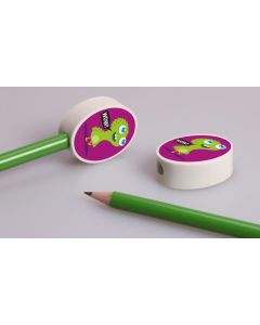 Aufsteck Radiergummi für Bleistifte, Oval