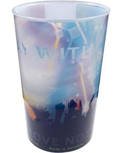 Bio-Mehrwegbecher Challenge-Cup M 400 und 300 ml