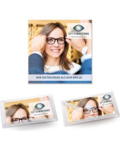 Brillenputztuch im Etui, All-Inclusive-Paket - in unterschiedlichen Größen