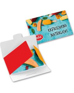 rPET Displaytuch im Papieretui, All-Inclusive-Paket - in unterschiedlichen Größen