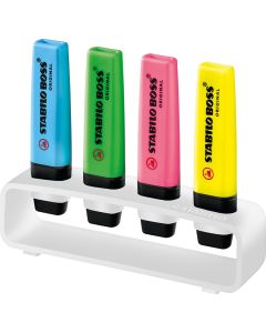 Stabilo® BOSS ORIGINAL 4er Tisch-Set Leuchtmarkierer