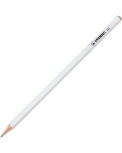 Stabilo® Grafitstift 6-kant weiß