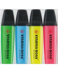 Stabilo® BOSS ORIGINAL 4er-Set Leuchtmarkierer