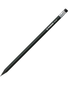 Stabilo® Grafitstift schwarz mit Radiergummi