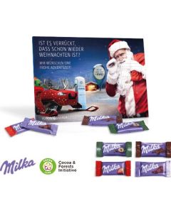 Tisch-Adventskalender mit Milka Schokolade Mix