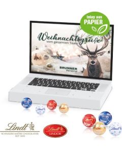 Adventskalender Laptop Lindt Organic mit Lindt Minis