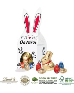 3D Präsent Häschen - Füllung nach Wahl - inkl. Digitaldruck