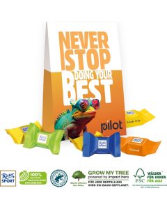 Werbetasche mit süßer Füllung