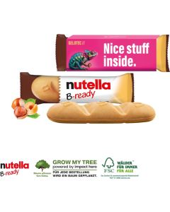 B-Ready Nutella Riegel mit Werbebanderole