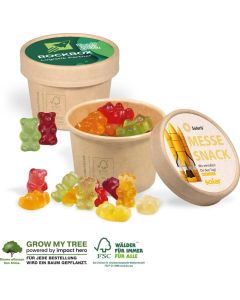 Fruchtgummi Papierbox mit Einleger