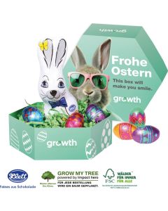 Großes Osternest mit Klett Schokolade