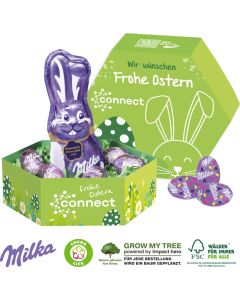Großes Osternest mit Milka Schokolade