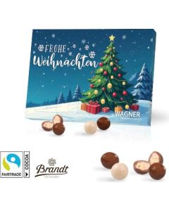 Tisch-Adventskalender mit Brandt Knusperkugeln
