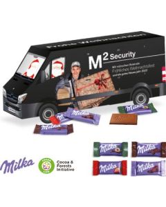 3D Adventskalender Transporter mit Milka Schokolade