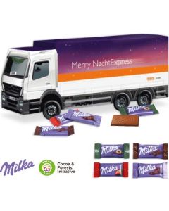 3D Adventskalender LKW mit Milka Schokolade
