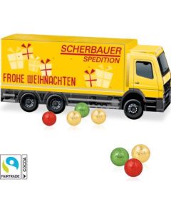 3D Adventskalender LKW mit Fairtrade® Schokolade