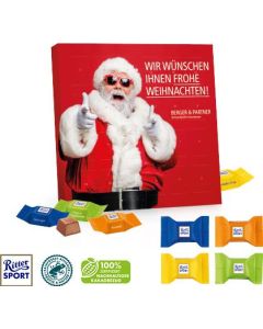 Tisch-Adventskalender mit Ritter SPORT Schokowürfel