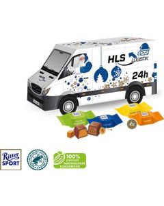 3D Präsent Transporter mit Ritter SPORT Schokowürfel