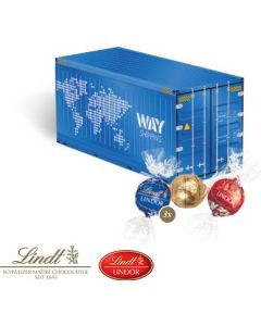 3D Präsent Container mit Lindor Pralinés