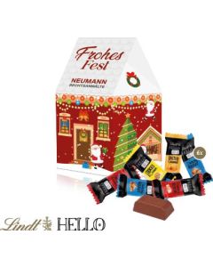 3D Präsent Haus mit Lindt HELLO