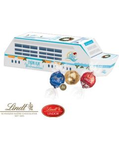3D Präsent Schiff mit Lindor Pralinés