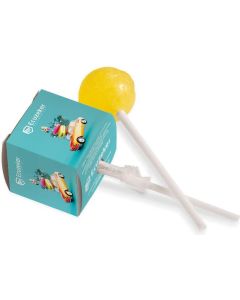 Lutscher in viereckigem Karton