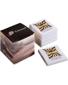 Würfel mit 8 Schokoladentäfelchen