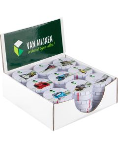 Displaybox Eigendesign mit Klick-Klack-Dosen Pfefferminz