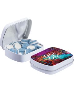 Mini Klappdeckeldose mit Pfefferminz